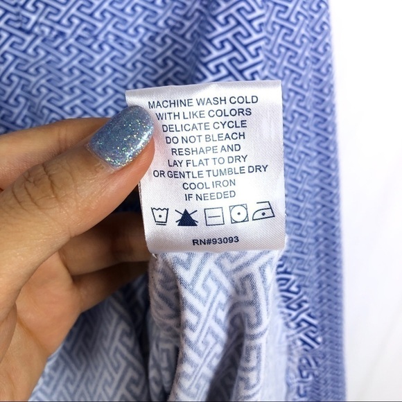 Tyler Böe Blue royal blue and white button down - Picture 7 of 10